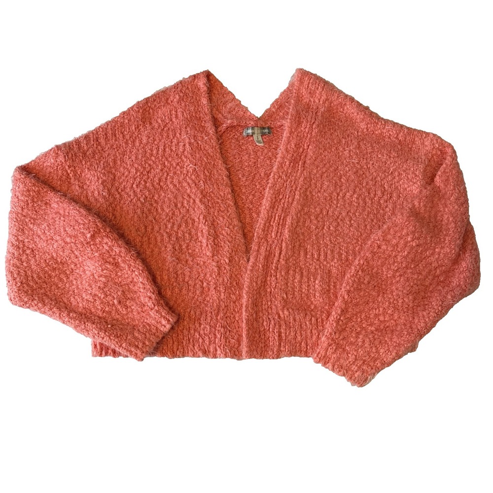 Urban‎ Outfitters Cropped Oversized Eyelash Boxy Sweater Cardigan S Y2K 90s Cozy